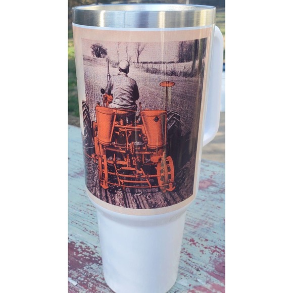40 Ounce Tumbler Allis Chalmers Tractor Plant for Higher Yields Stainless Steel - Picture 1 of 4